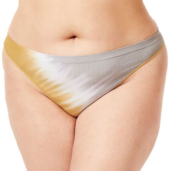 Bombas Tie-Dye Seamless Thong in Golden‎ Clay Sz L - Picture 2 of 7